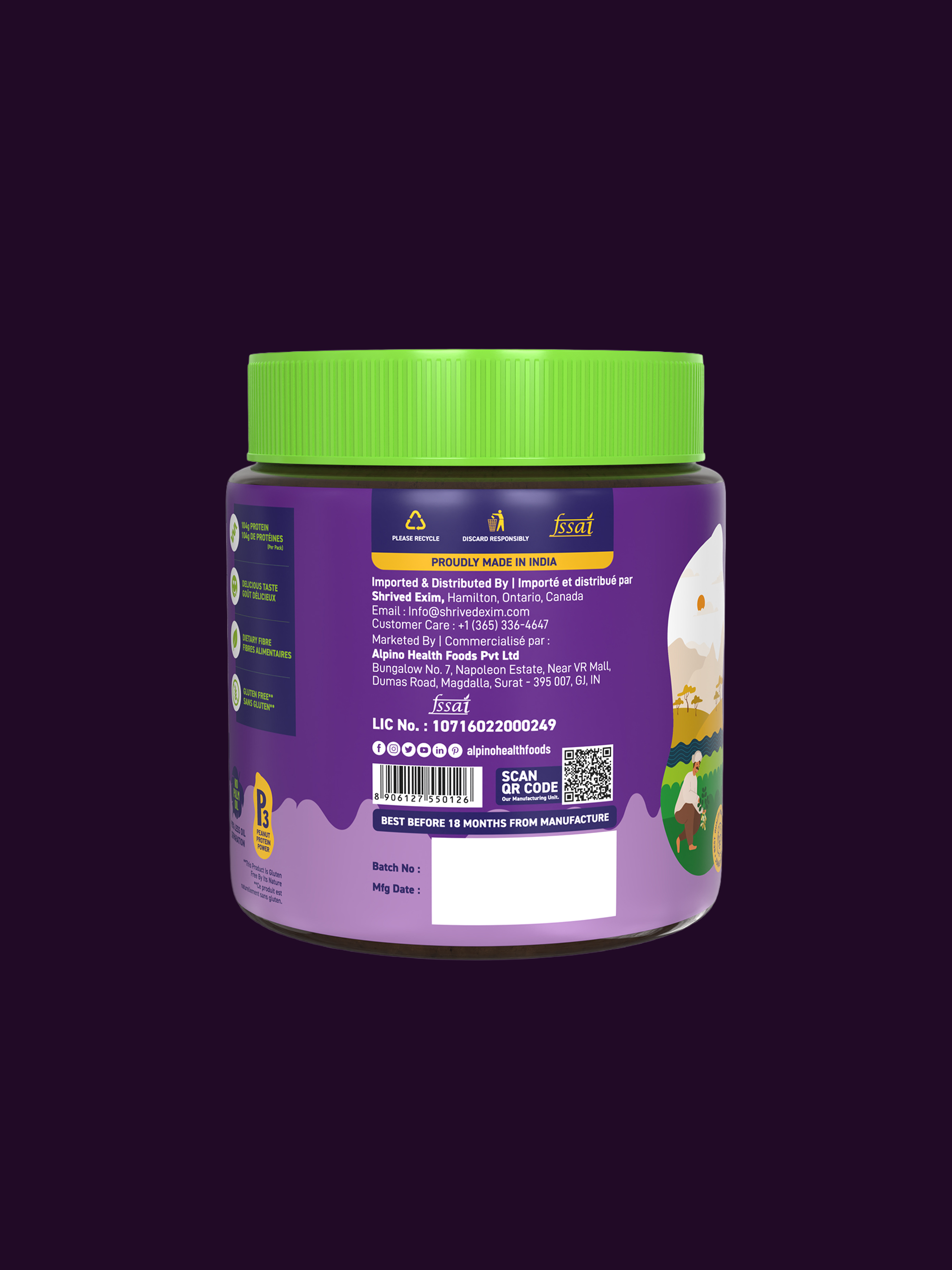 Alpino Chocolate Peanut Butter Smooth-3