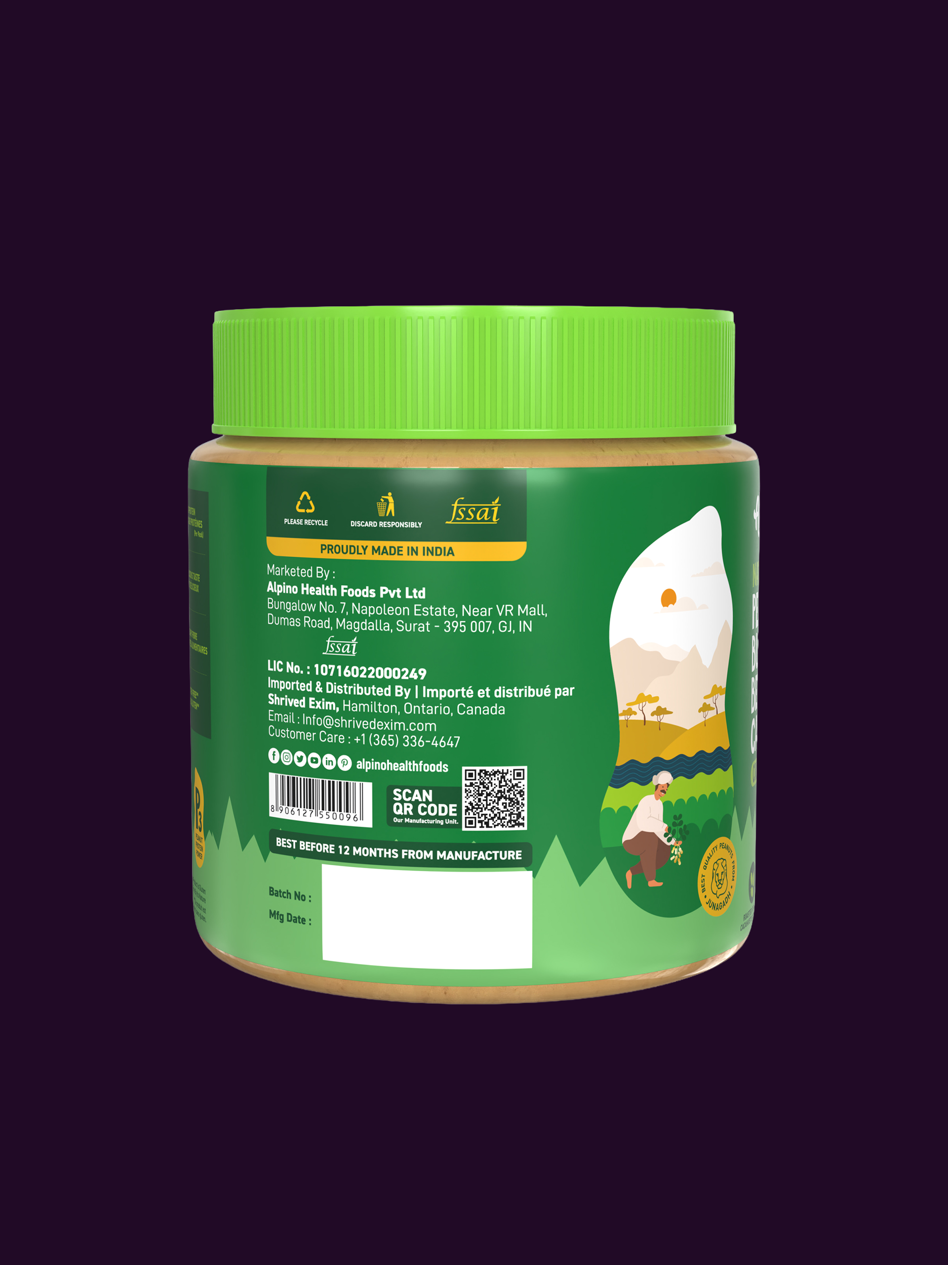 Alpino Natural Peanut Butter Crunchy-4