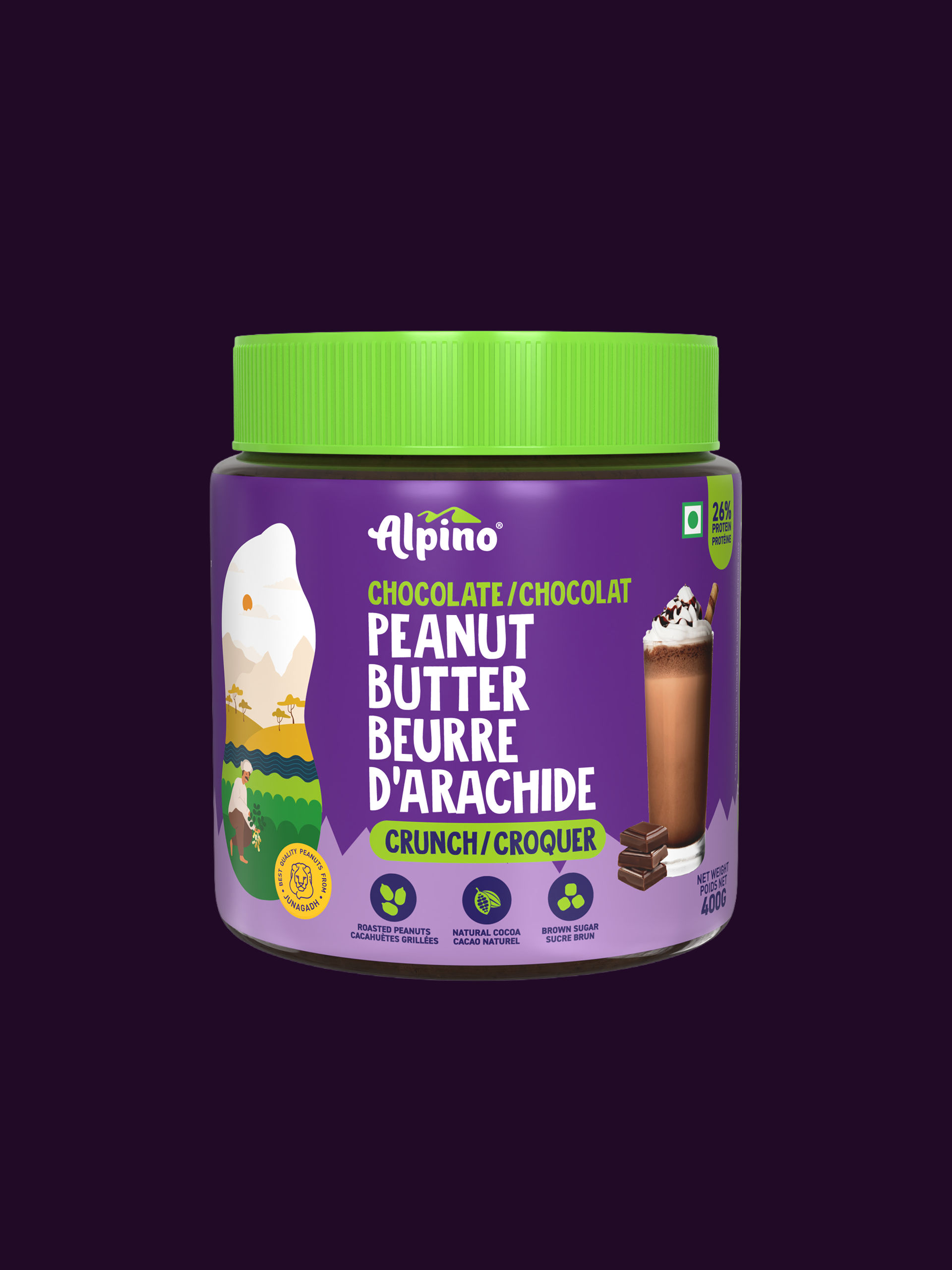 Alpino Chocolate Peanut Butter Crunchy-1