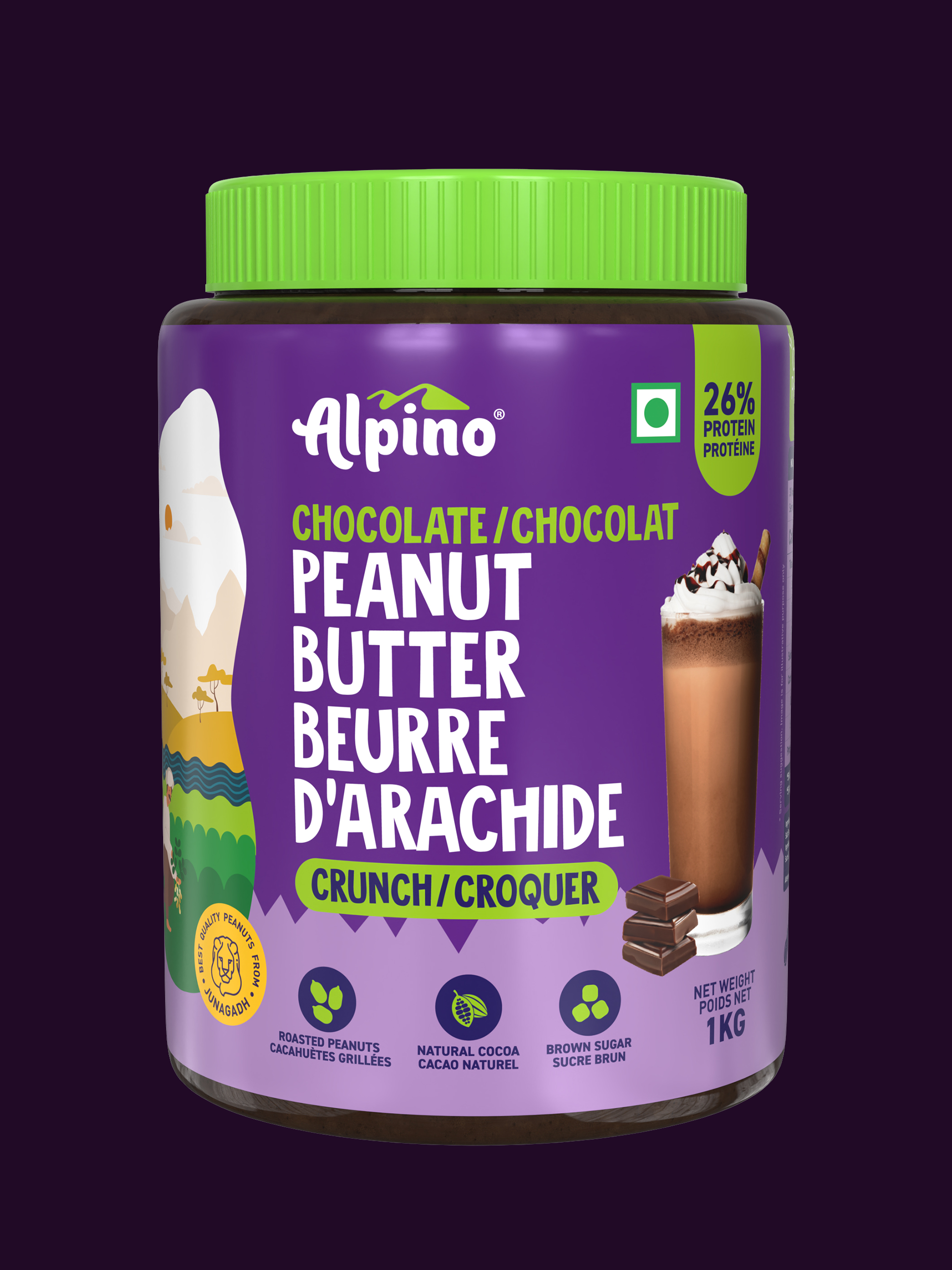 Alpino Chocolate Peanut Butter Crunchy-4