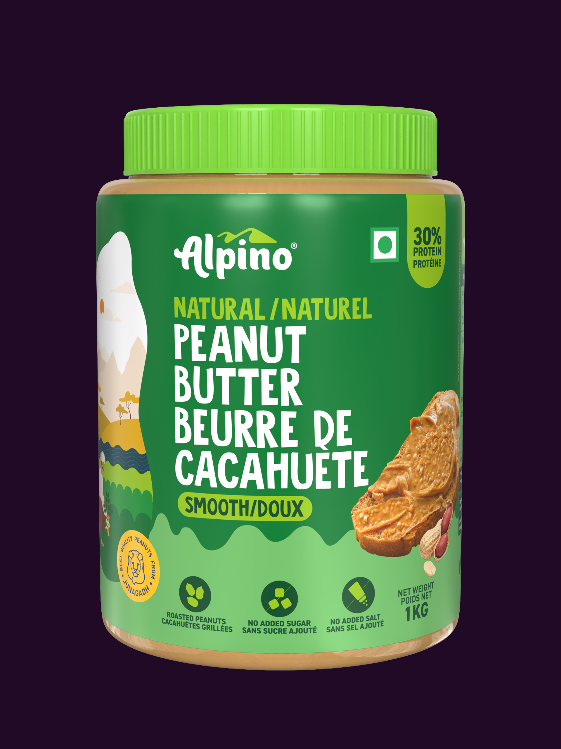 Alpino Natural Peanut Butter Smooth