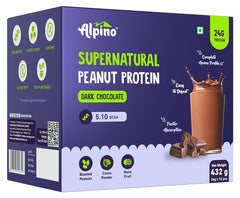 Supernatural Peanut Protein Powder Dark Chocolate – Roasted Peanuts, Cocoa Powder & Monk Fruit - 24g Protein, 5.1g BCAAs, No Added Sugar - First Peanut Protein Isolate-2