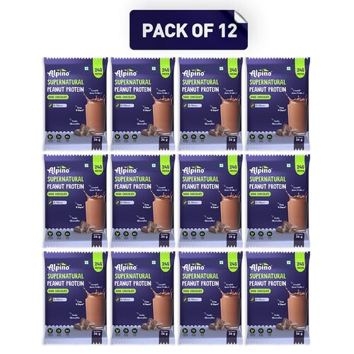 Supernatural Peanut Protein Powder Dark Chocolate – Roasted Peanuts, Cocoa Powder & Monk Fruit - 24g Protein, 5.1g BCAAs, No Added Sugar - First Peanut Protein Isolate-3