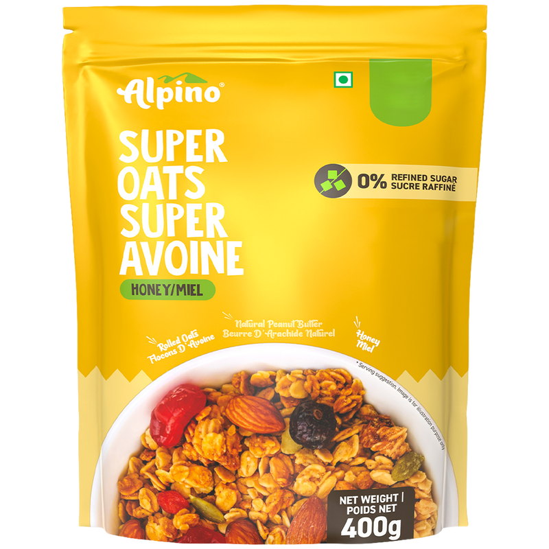 Honey Peanut Butter Granola with Rolled Oats, 400 g | Alpino