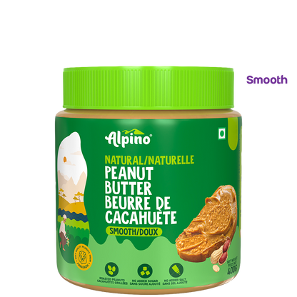 Natural Peanut Butter, No Sugar or Salt Added | Alpino