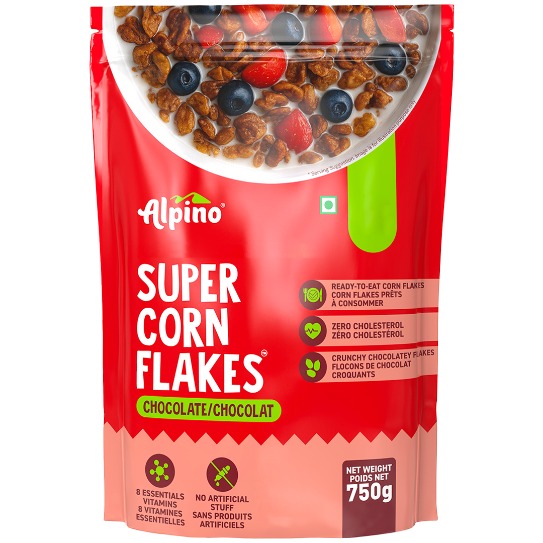 Chocolate Peanut Butter Corn Flakes, 750 g | Alpino