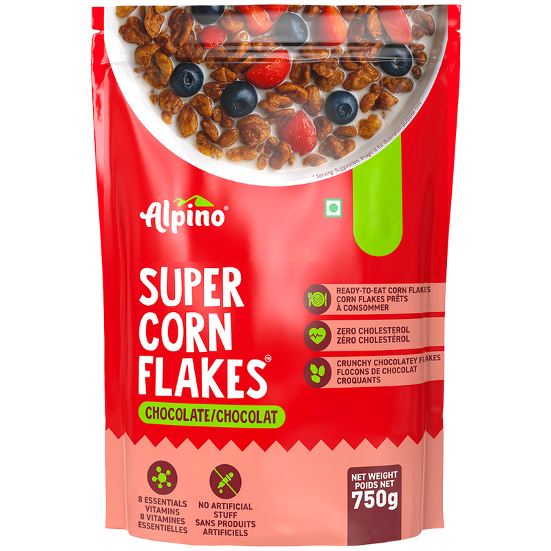 Chocolate Peanut Butter Corn Flakes, 750 g | Alpino